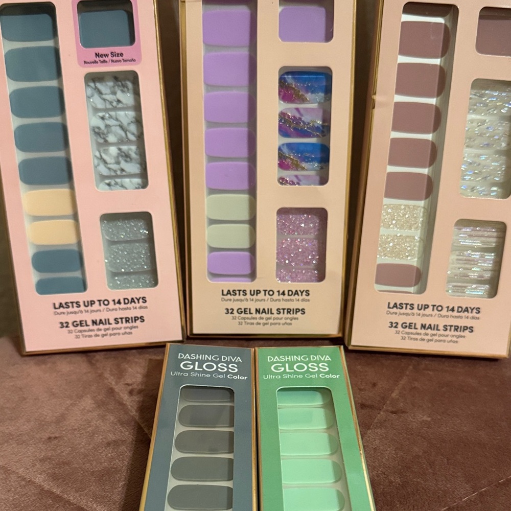 Dashing Diva Gloss Ultra Shine Gel Palette - Blue, Green, Purple - Picture 3 of 4